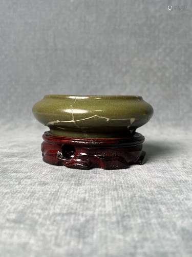 Qing Dynasty Tea Dust Glazed Brush Washer