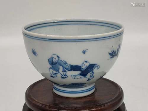 Early Qing Dynasty Blue and White 