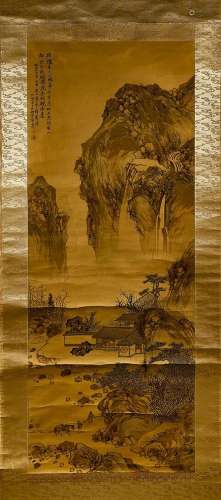 Taigado Sadasuke (1839-1910)
Encre et couleurs sur soie