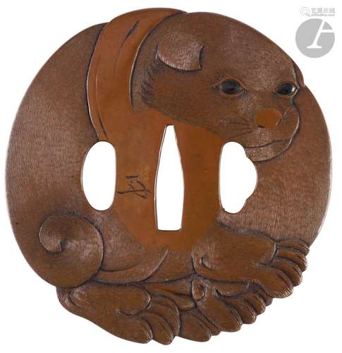 Tsuba en suaka, probablement de l’école Hamano, Japon, fin