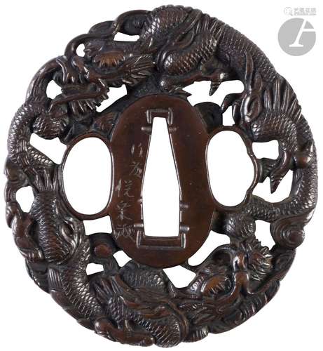 Tsuba en yamagane, Japon, milieu de l’époque Edo (1603-1868