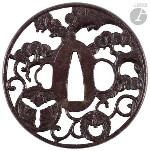 Tsuba en fer, Japon, milieu de l’époque Edo (1603-1868)<br /...