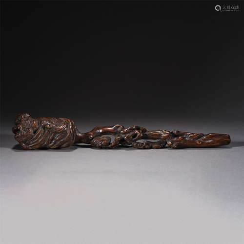 A CHENXIANG WOOD CARVED RUYI ORNAMENTS,QING