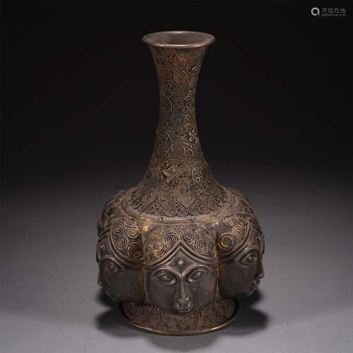 A BRONZE VASE