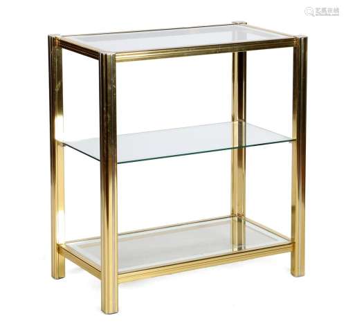 Brass side table