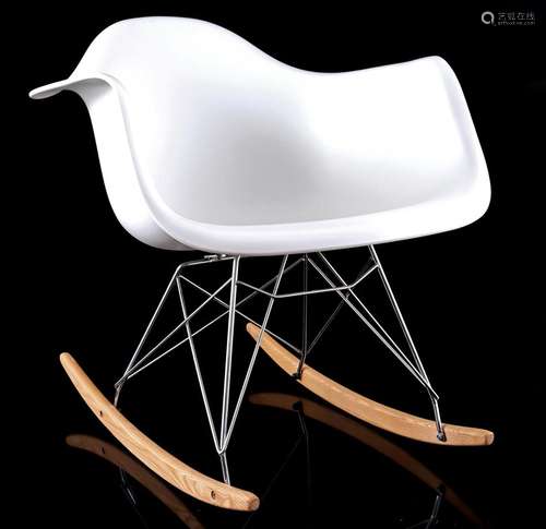 Plastic rocking chair