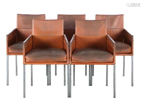 5 leather armchairs