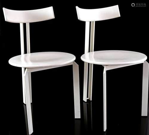 2 minimalist dining room chairs