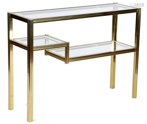 Brass side table