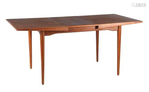 Teak veneer dining room table