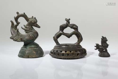 THREE OPIUM WEIGHTS