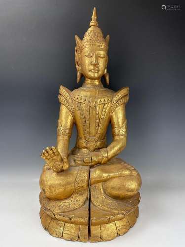 Southeast Asian Seated Buddha Sculpture