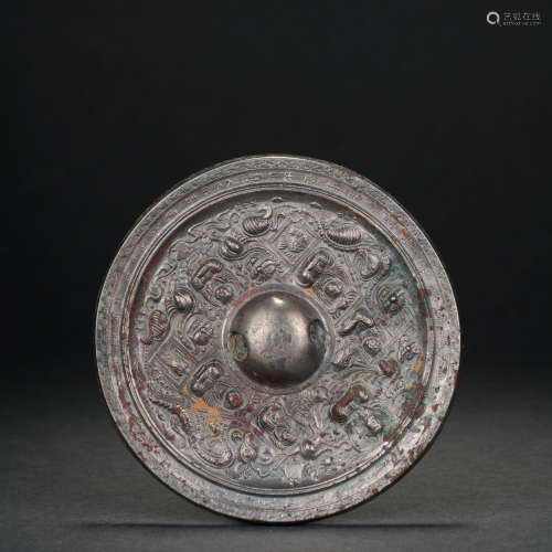 Bronze Figure Mirror Before Ming Dynasty