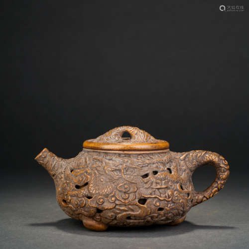 Qing Dynasty Chen Mingyuan Purple Clay Teapot
