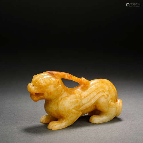 Before Ming Dynasty, Hetian Jade Beast