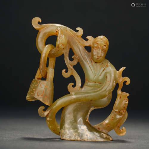 Before Ming Dynasty, Hetian Jade Dancer