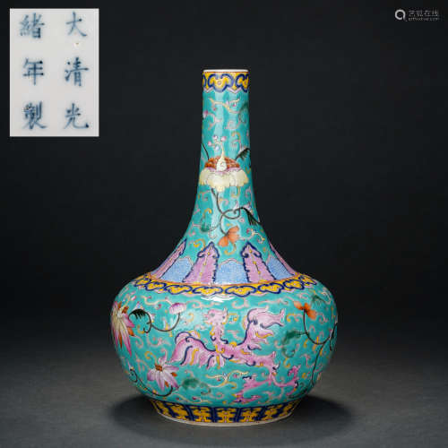 Qing Dynasty Enamel Color Auspicious Animal Design Appreciat...