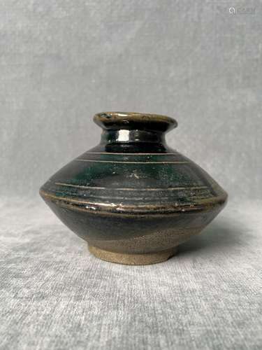 A Ming Dynasty Black-Glazed Vase