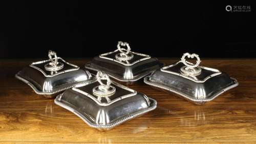 A Set of Four Electro-plated Silver Entree Dishes by Thomas ...