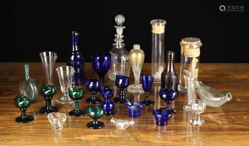 A Collection of Chemist's Glassware. To include eye bath...