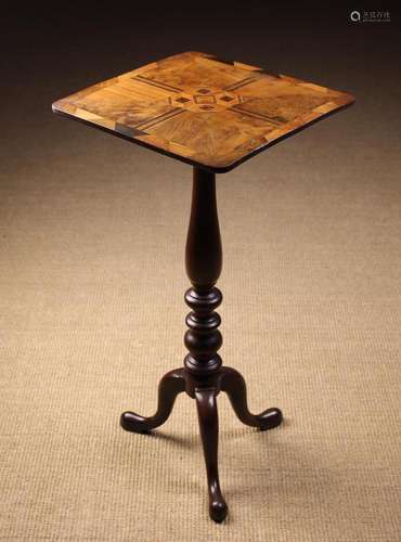 A Small 19th Century Style Tripod Table/Candle-stand. The sq...