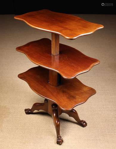 A Late 19th Century Mahogany Metamorphic Table/Dumb Waitor. ...