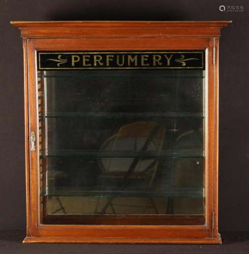 A Late 19th/Early 20th Century Mahogany Perfume Cabinet. The...