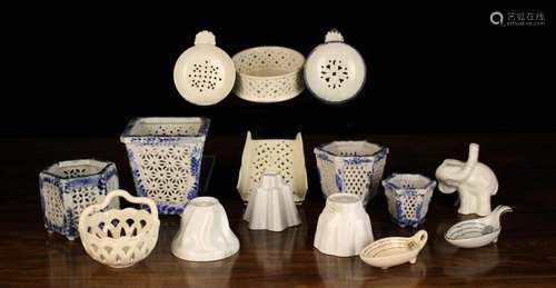 A Small Group of Miscellaneous Pottery: To include a cream-w...