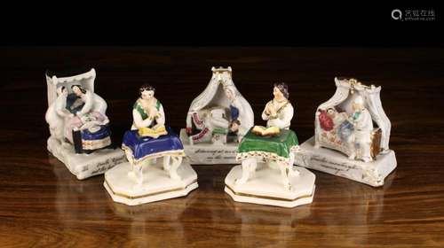 A Group of Five Victorian Fairings. The figural models inclu...