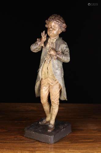 A Goldscheider Patinated Terracotta Figure of 'Le Petit ...