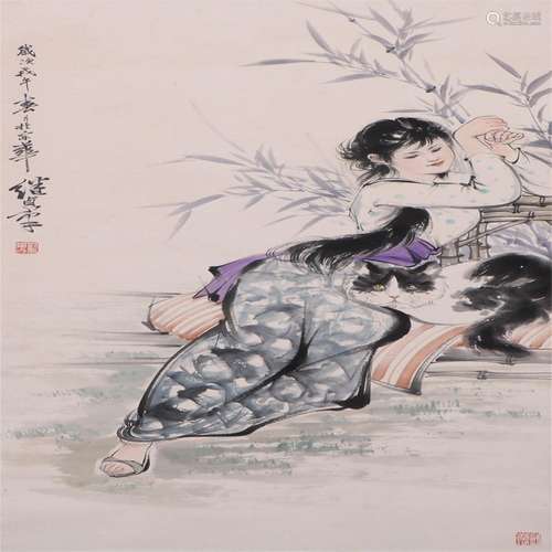 Liu Jiyou's Girl Painting