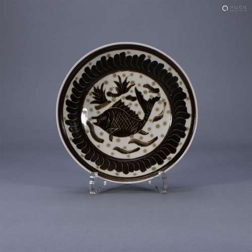 Cizhou kiln fish pattern plate