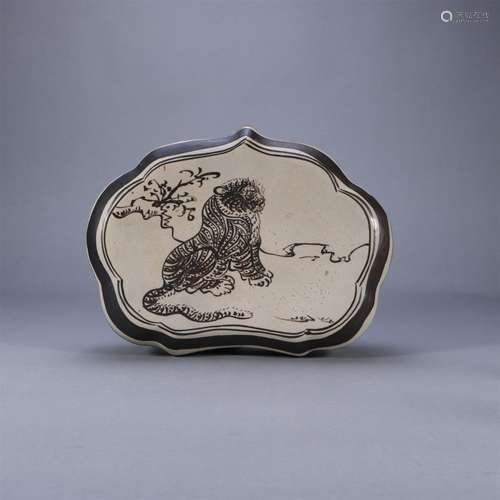 Cizhou kiln auspicious animal pillow