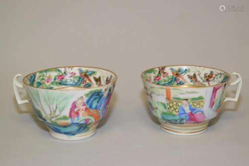 Two 18-19th C. Chinese Export Porcelain Cups