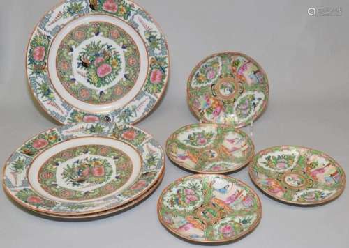 Group of 19th C. Chinese Export Porcelain Plates
