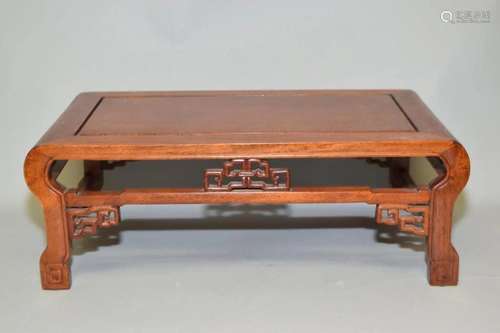 Chinese Hongmu Carved Stand