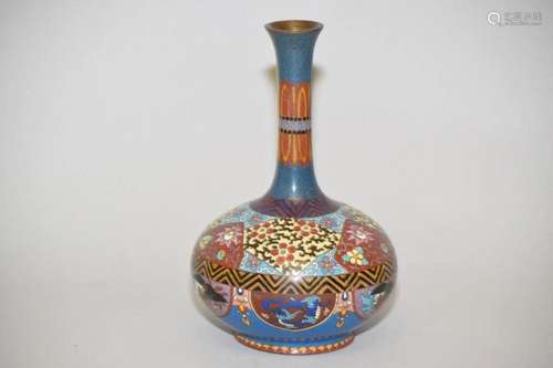 19th C. Japanese Cloisonne Vase