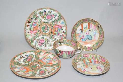 Group of 19th C. Chinese Export Porcelain Wares