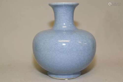 19-20th C. Chinese Porcelain Faux Imperial Zun Vase