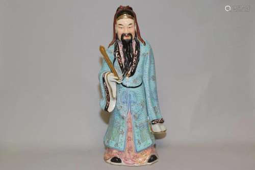 19th C. Chinese Porcelain Famille Rose Figurine