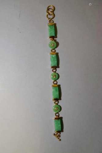 Chinese Jadeite Bracelet