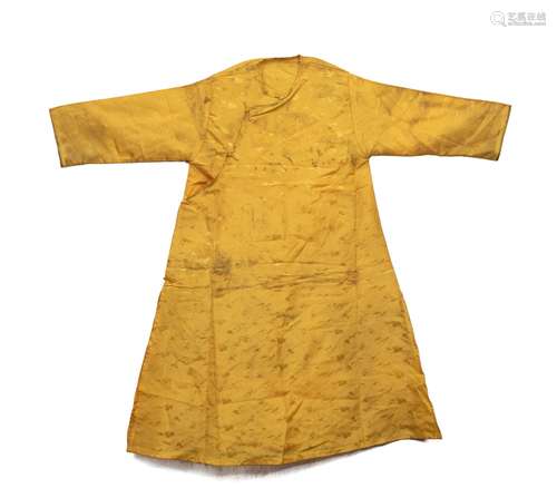 A CHINESE YELLOW DRAGON ROBE