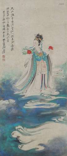 A CHINESE PAINTING OF BUDDHA