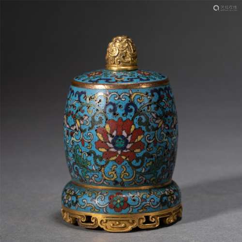 A CHINESE CLOISONNE ORNAMENTS