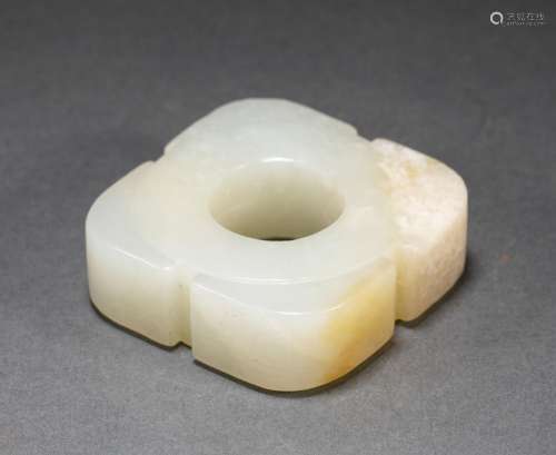 A CHINESE WHITE JADE CONG