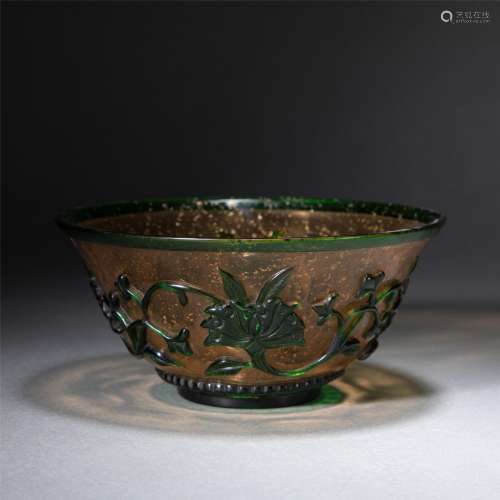 A CHINESE GLASSWARE BOWL