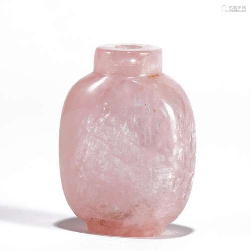 A CHINESE CRYSTAL SNUFF BOTTLE