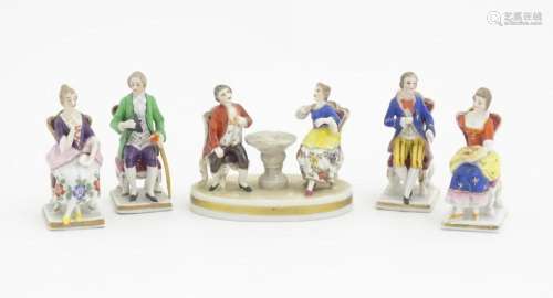 A quantity of assorted Continental porcelain miniatures form...