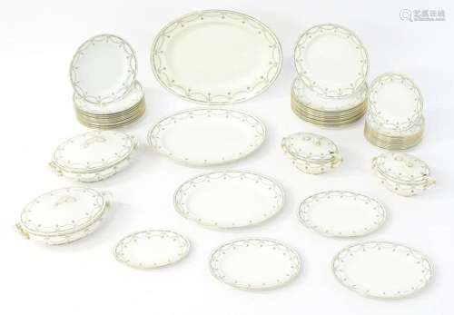A quantity of Royal Doulton dinner wares in the Sibyl patter...