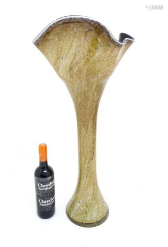 A Retro Italian tall vase of flared form. Approx 27 1/4"...
